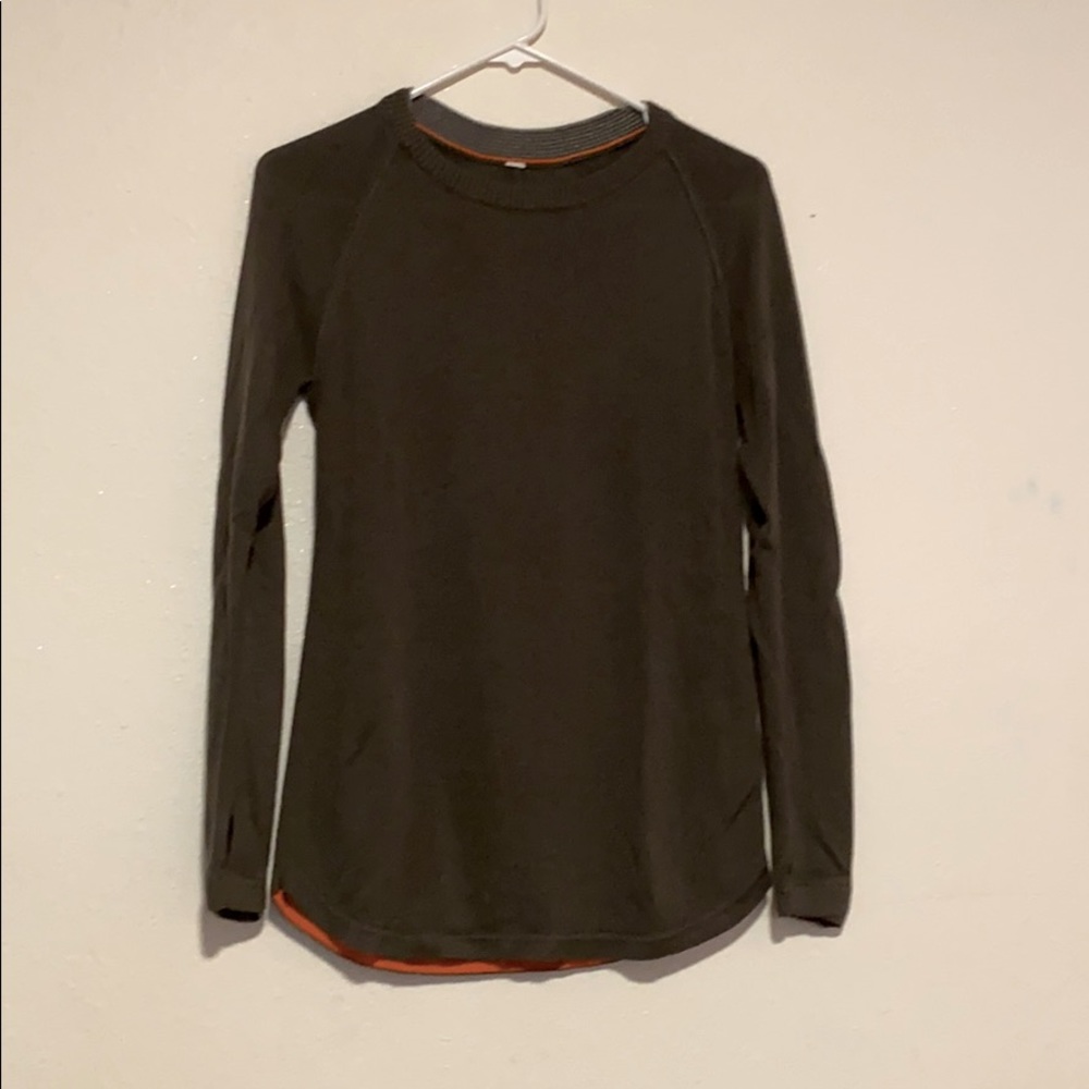 Lululemon sweater dark green 8